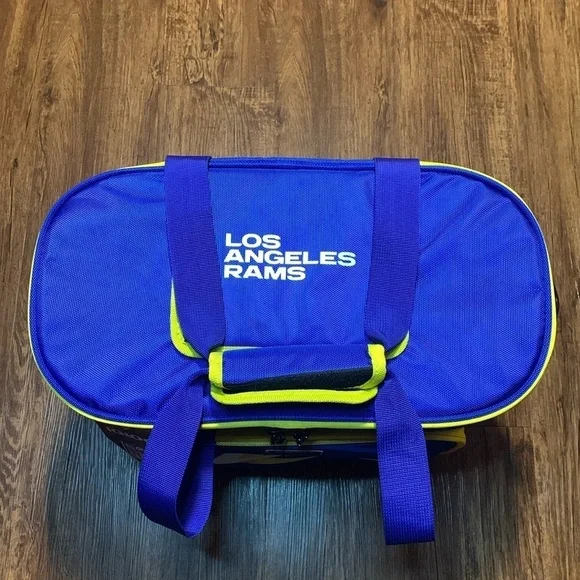 Los Angeles Rams NFL 28 Can Tailgate Tote cooler Insulated Bag NWT
